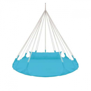 Качели-гнездо BabyGrad круглые с подушкой Милано 140 см синий
