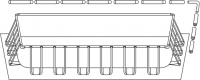 Каркас  прямоугольного бассейна Intex 732х366х132 Rectangular Ultra XTR Frame
